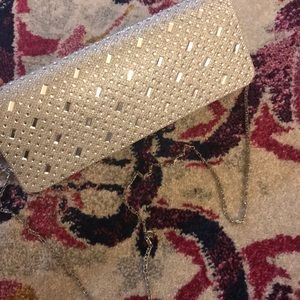 Fancy Sparkly Silver Clutch